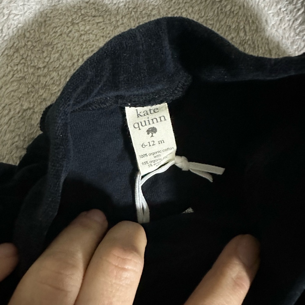 Kate Quinn Black Velvet Ruffle Bloomers 6–12 Months NWT